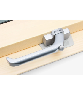 maniglia con blocco di sicurezza per controllo apertura per finestre tetto su arredoedilizia.shop