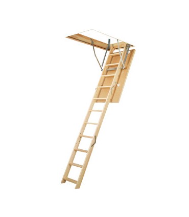 Scala retrattile in legno sezionale termoisolante in legno standard