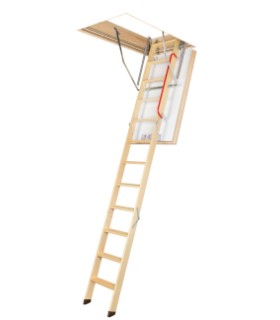 scala retrattile pieghevole in legno super termoisolata ad alta efficienza energetica ottima ermeticità