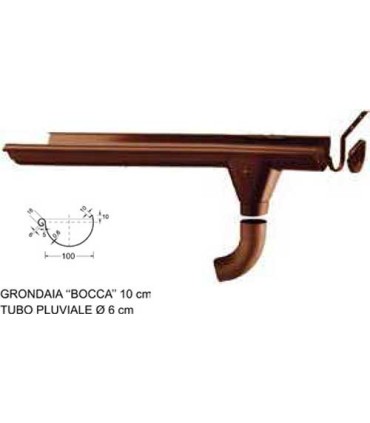 Grondaia kit A per casette con falde da 180 a 219 cm arredo edilizia shop online prezzi più bassi d'italia prova