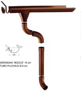 Grondaia kit E per casette con falde da 350 a 390 cm arredo edilizia shop online prezzi più bassi d'italia prova