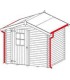 Grondaia kit B per casette con falde da 220 a 259 cm arredo edilizia shop online prezzi più bassi d'italia prova