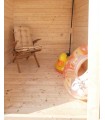 Pavimento legno casetta Viola Kit con perline in Abete grezzo