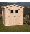 Giulia 200X200 legno naturale grezzo