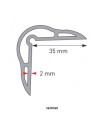 ANGOLARE ANTIURTO paraspigolo PVC 35x35