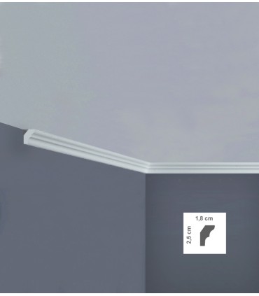 cornice in polistirolo per soffitto estruse in polistirene acquista online Bovelacci su arredoedilizia.shop