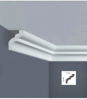 cornice in polistirolo per soffitto estruse in polistirene acquista online Bovelacci ItalStyl su arredoedilizia.shop
