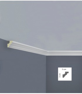 C3230 cornice in poliuretano 3*3 per soffitto acquista online Bovelacci su arredoedilizia.shop prezzi bassi Italia Europa