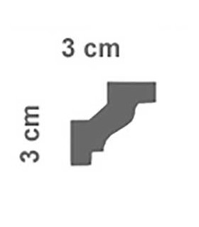 C3230 3*3 cornice in poliuretano per soffitto acquista online Bovelacci su arredoedilizia.shop prezzi bassi Italia Europa