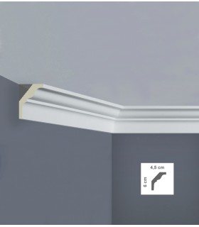 C3018 cornice in poliuretano 4,5*6 per soffitto acquista online Bovelacci su arredoedilizia.shop prezzi bassi Italia Europa