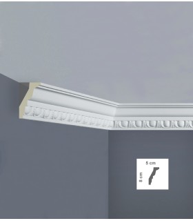 C3203 cornice in poliuretano 5*8 per soffitto acquista online Bovelacci su arredoedilizia.shop prezzi bassi Italia Europa