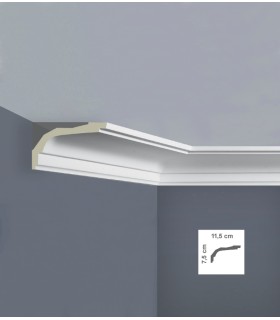 C3017 cornice in poliuretano 11,5*7,5 per soffitto acquista online Bovelacci su arredoedilizia.shop prezzi bassi Italia Europa