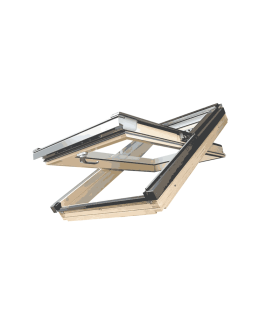 finestra per tetto inclinato a bilico classica in legno naturale su arredoedilizia.shop