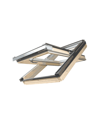 finestra per tetto inclinato a bilico classica in legno naturale su arredoedilizia.shop