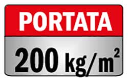 PORTATA 200 KG/MQ
