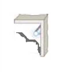 cornice in duropolimero a led per soffitto C3002
