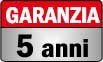 5 anni di garanzia