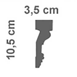 cornice in polistirolo 3,5 X 10,5