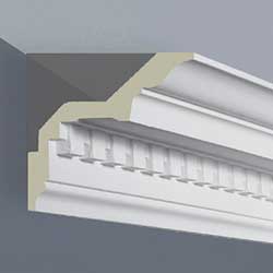 cornice in poliuretano per soffitto