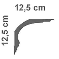 cornice in polistirolo 12,5 X 12,5
