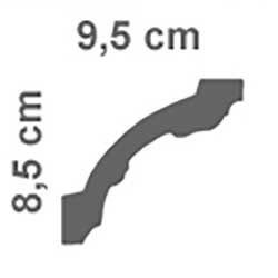 cornice in polistirolo 9,5 X 8,5
