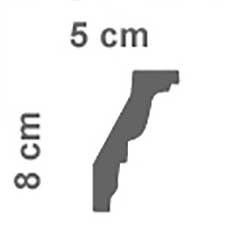 cornice in polistirolo 5 x 8
