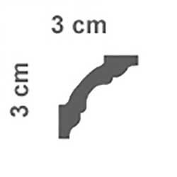 cornice in polistirolo 3x3