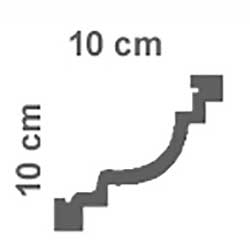 cornice in polistirolo 10 x 10