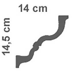 cornice in polistirolo 14 x 14,5