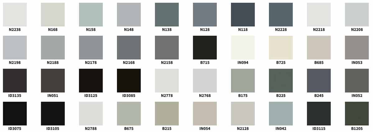 mazzetta colori oikos 3000