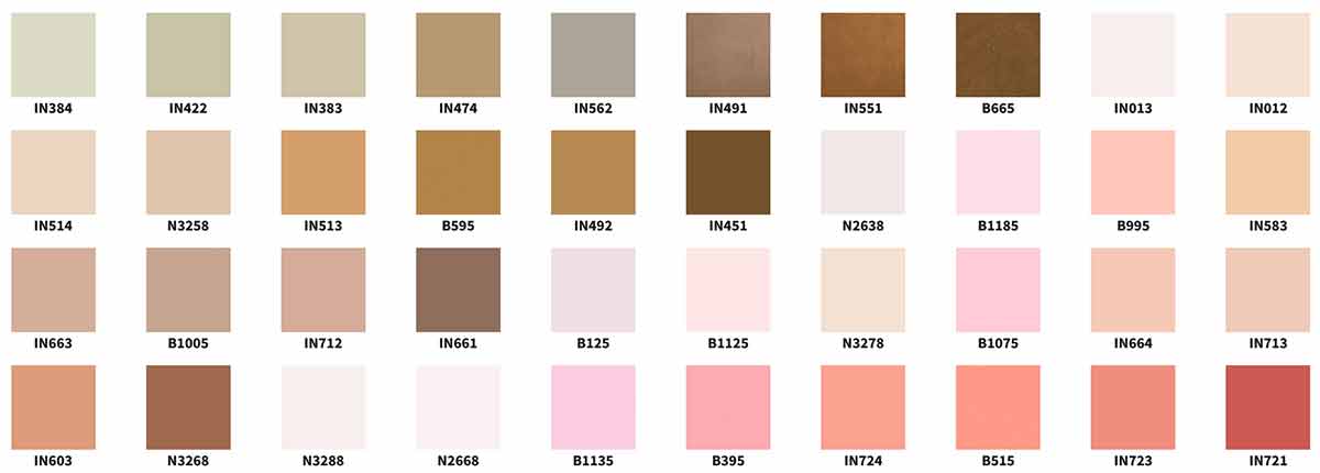 mazzetta colori oikos 3000