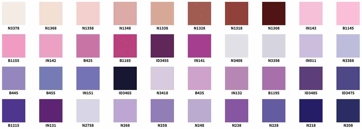 mazzetta colori oikos 3000