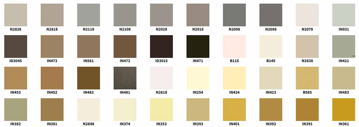 mazzetta colori oikos 3000