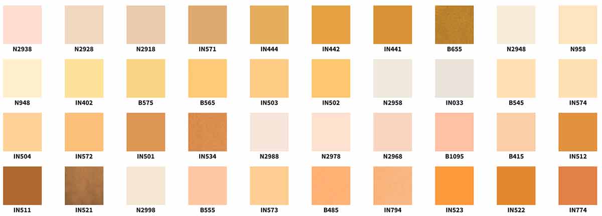 mazzetta colori oikos 3000