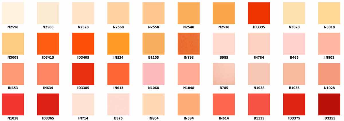 mazzetta colori oikos 3000