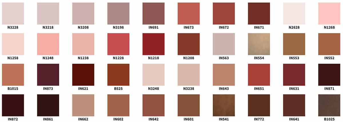 mazzetta colori oikos 3000